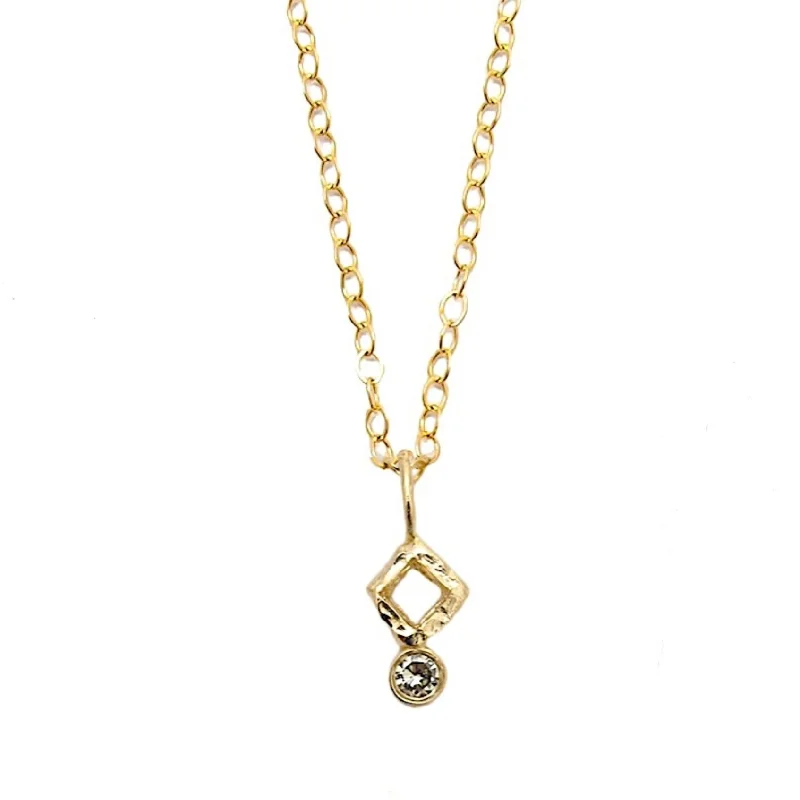 Sparkling Gold Necklace for Night Out-Siena Pendant