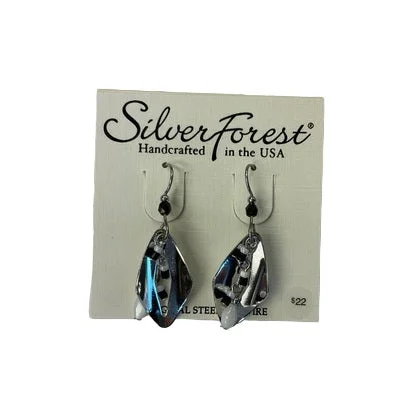 Unique Gem Earrings for Fashion-Silver Forest Earrings