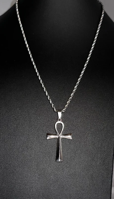 Handcrafted Necklace for Wedding Gifts-Ankh Cross Necklace