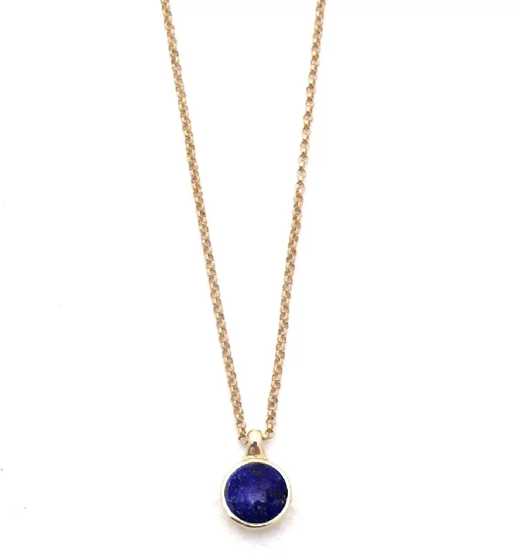 Fashion Necklace for Young Women-Vine Lapis Pendant