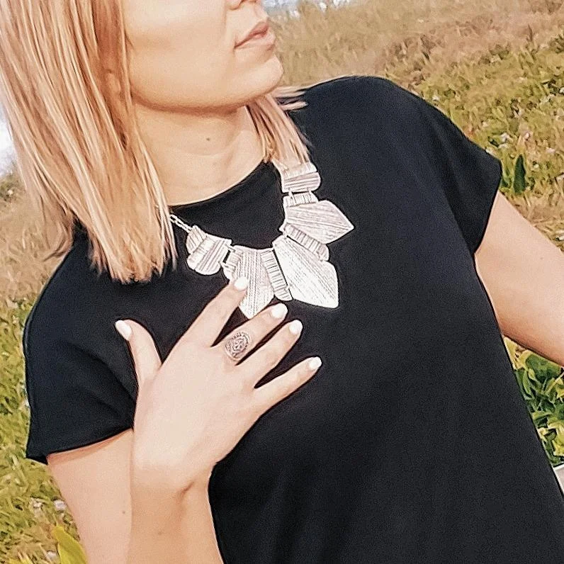 Unique Pendant Necklace for Casual Wear-Emine Collar boho necklace