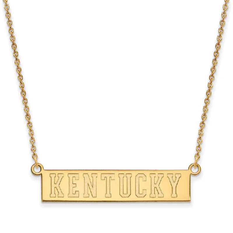 Custom Necklace for Special Celebrations-10k Yellow Gold U of Kentucky Small Pendant Necklace