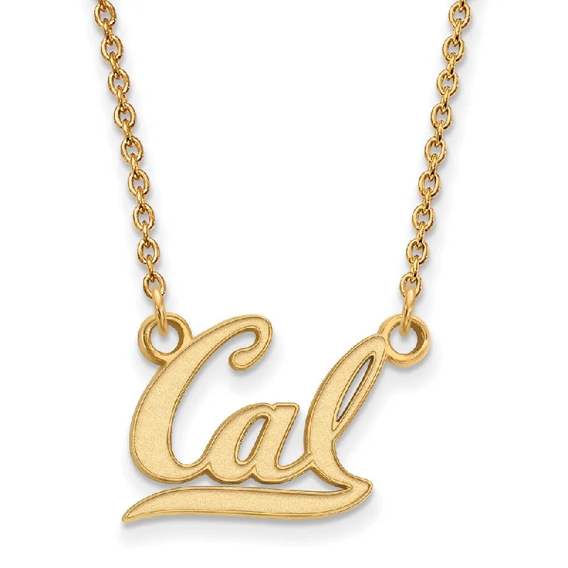 Personalized Jewelry Necklace-10k Yellow Gold California Berkeley Small 'Cal' Pendant Necklace