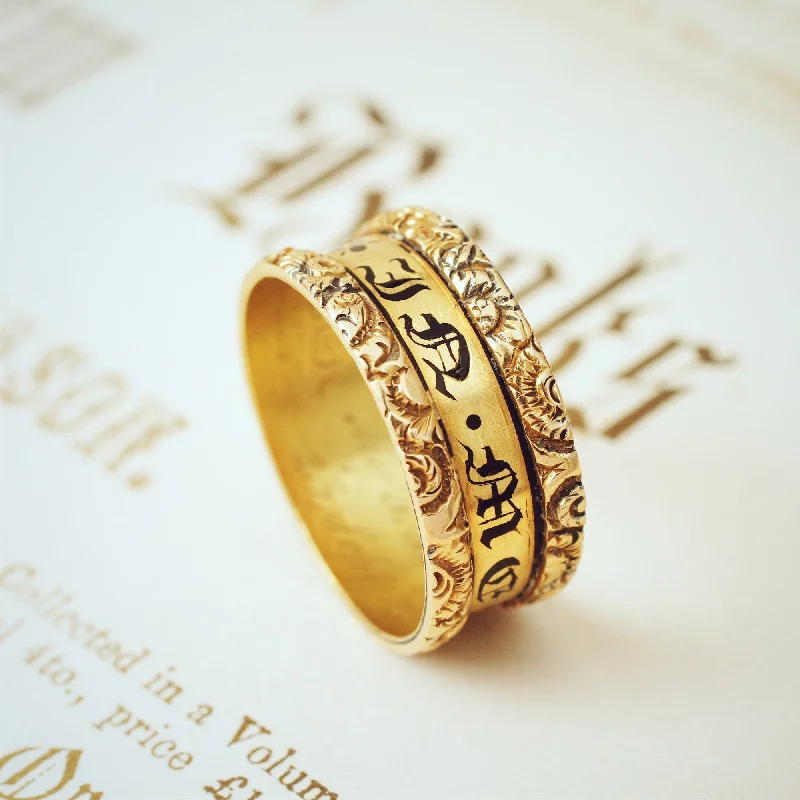 Adjustable Ring for Casual Style-Dedicated 'In Memory Of' Mourning Ring