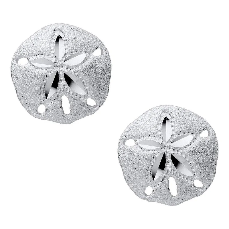 Colorful Stone Earrings-LeStage® Cape Cod : Sand Dollar Stud Earrings