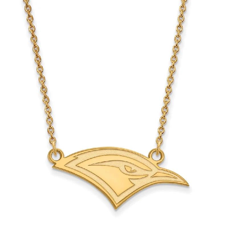 Handmade Necklace for Special Occasions-10k Yellow Gold U of Tennessee at Chattanooga SM Logo Pendant Necklace