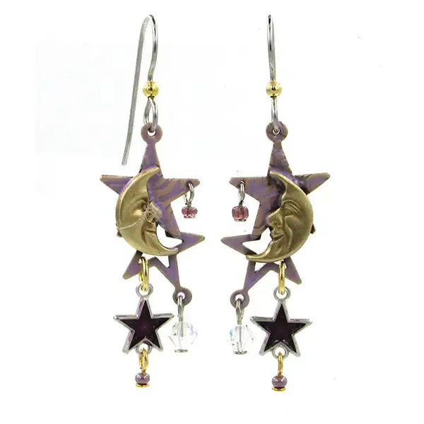 Modern Earrings for Women-Silver Forest Silver Celestial Cascade Earrings