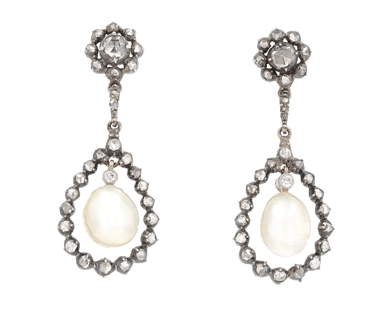 Everyday Earrings for Casual Wear-Victorian Natural Pearl Earrings