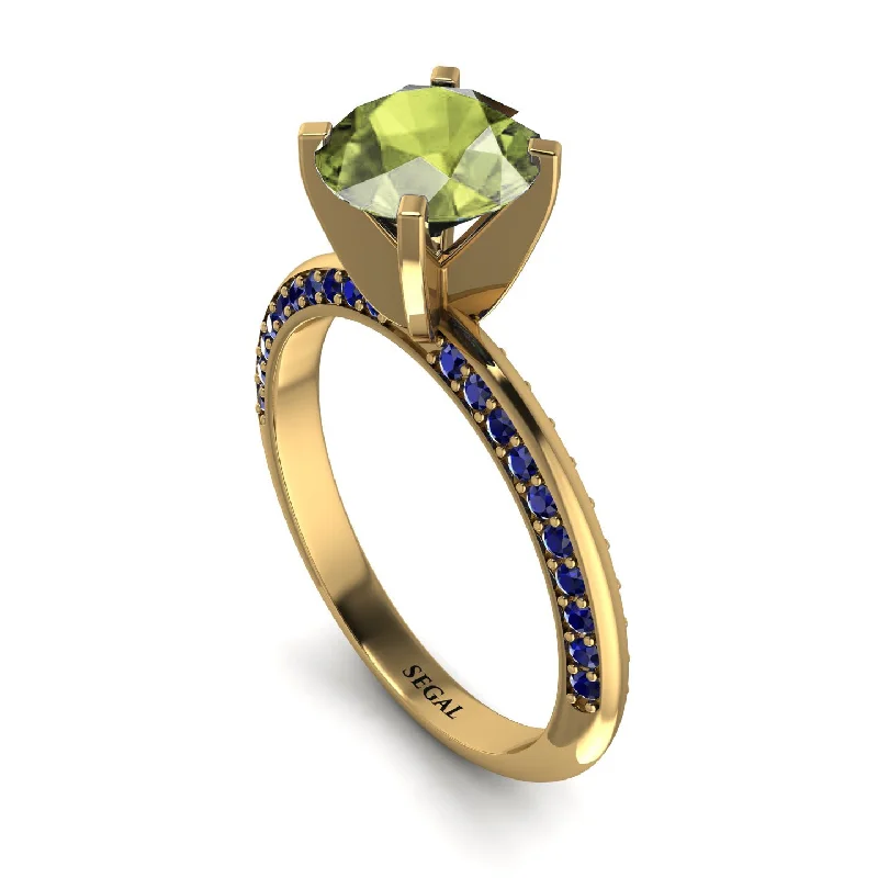 Beautiful Amethyst Ring for Women-Classic Peridot Ring With A Twist - Leilani No. 713