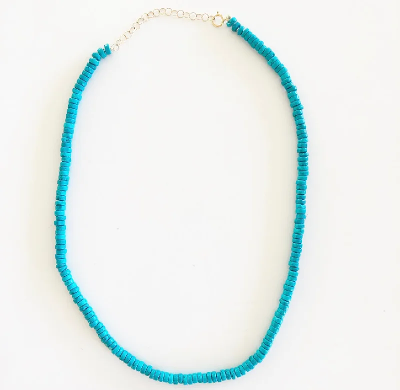 Dainty Necklace for Everyday Looks-Alani heishi surfer strand