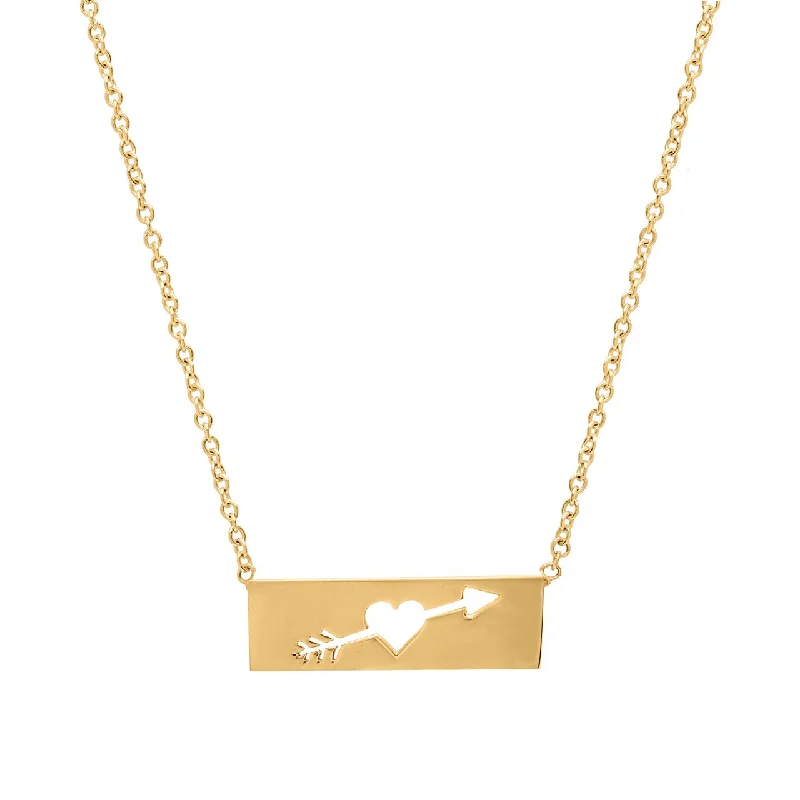 Layered Necklace for Special Occasions-Love arrow necklace