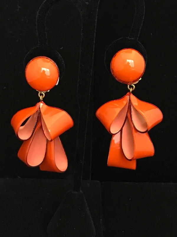 Casual Earrings for Summer Looks-French Resin Dangling Bow Earrings