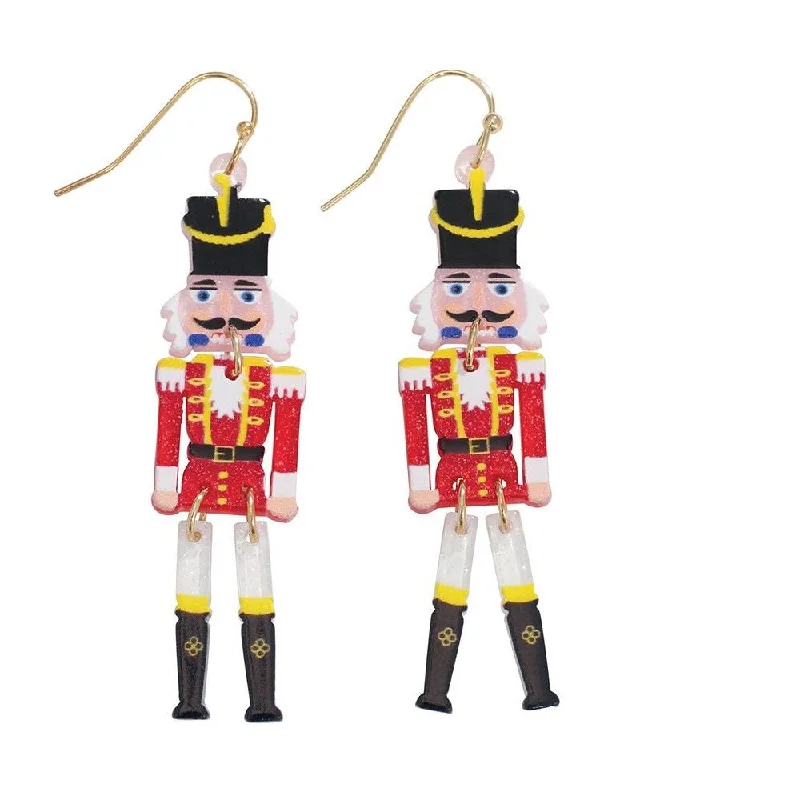 Statement Earrings for Bold Looks-Holiday Earrings Dancing Nutcracker