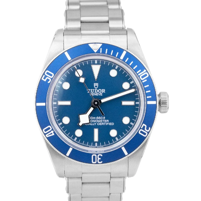 Personalized Watches with Initials for Gifts-Tudor Black Bay Fifty Eight 58 BLUE Stainless 39mm Automatic Watch 79030B BOX