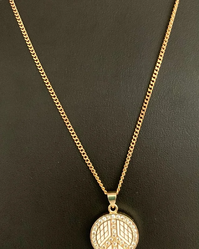 Choker Necklace with Charm-Gold Women’s Pendant Necklace