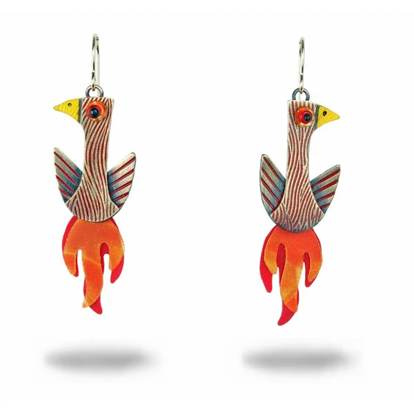 Artistic Earrings for Fashion Lovers-Phoenix Earrings