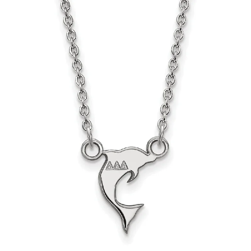 Sterling Silver Necklace for Casual Wear-Sterling Silver Delta Delta Delta XS (Tiny) Necklace