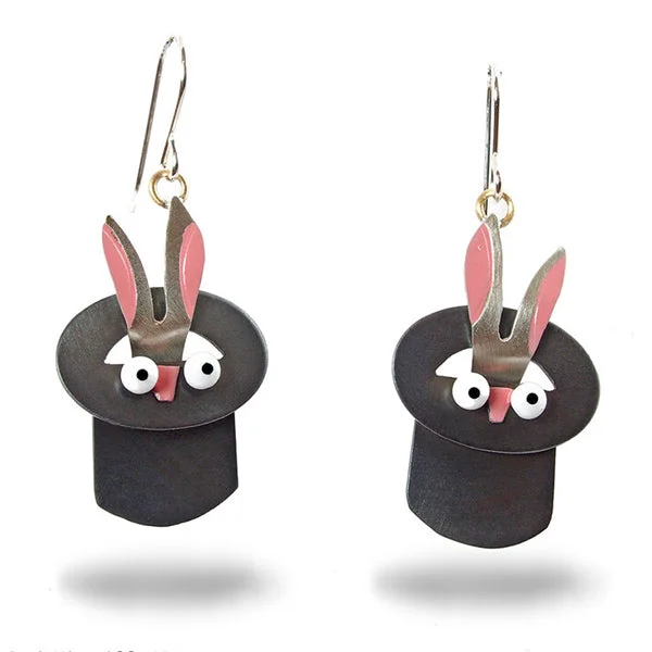 Colorful Drop Earrings for Summer-Rabbit Out of Hat Earrings