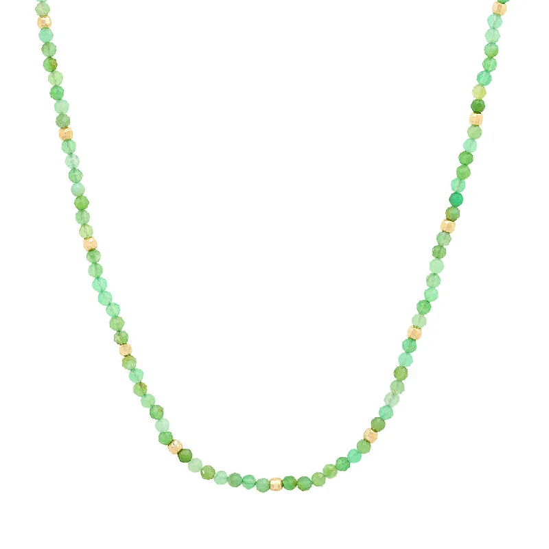 Custom Necklace for Special Celebrations-Island Gem Strand - Chrysoprase