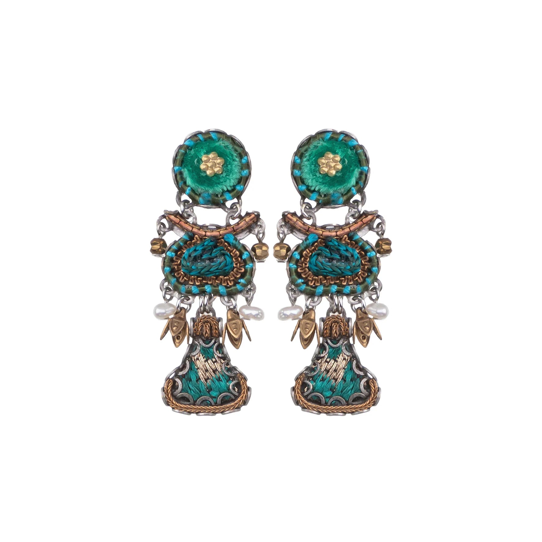 Large Statement Earrings-Royal Velvet Hikaru Earrings