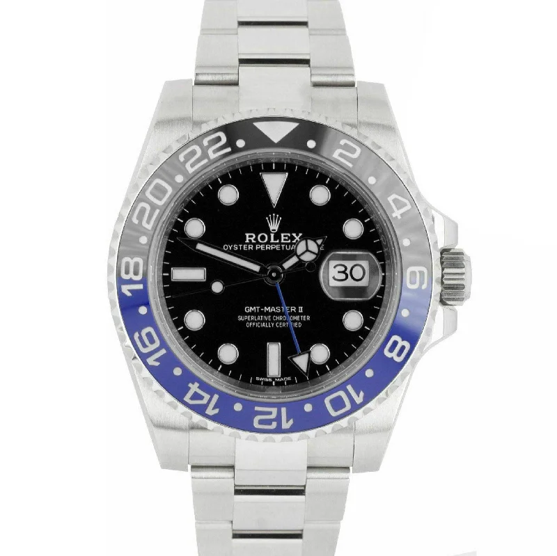 High-End Watches for Investment-Rolex GMT-Master II Batman Blue Black Ceramic Steel 40mm Watch 116710 BLNR