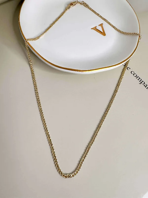 Fine Gold Necklace for Luxury Look-Velani Dainty Cuban Necklace