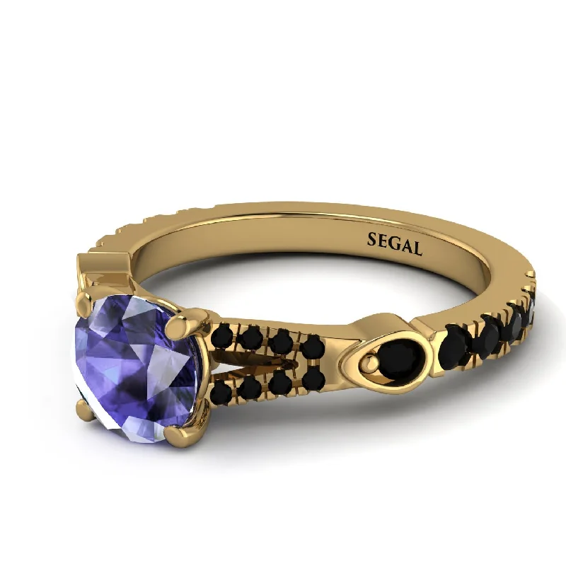 Personalized Gemstone Ring for Gifts-Vintage Tanzanite Engaement Ring - Arya No. 207