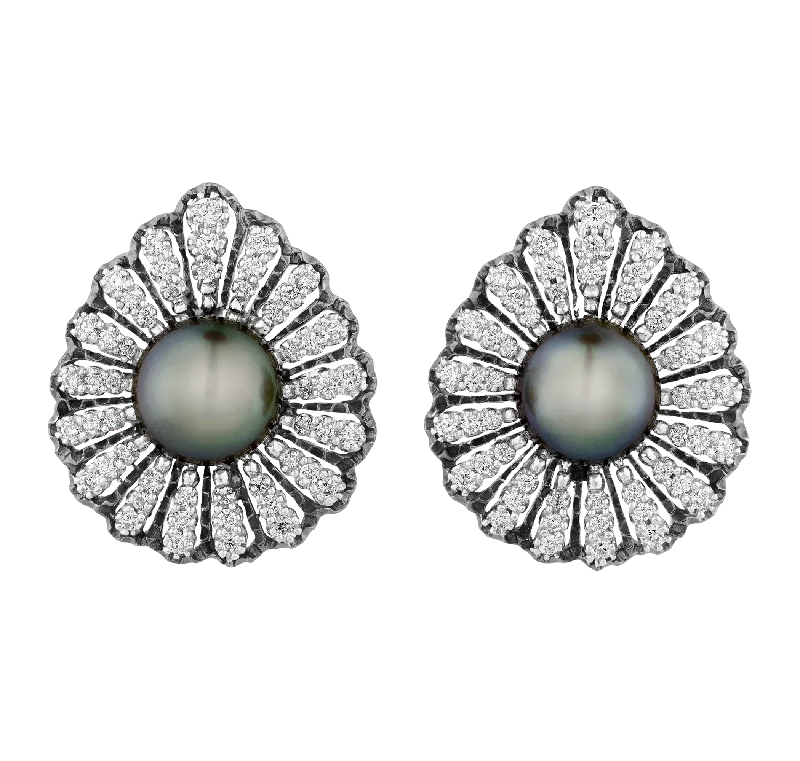 Gemstone Earrings for Luxury Look-Tahitian Pearl Earrings