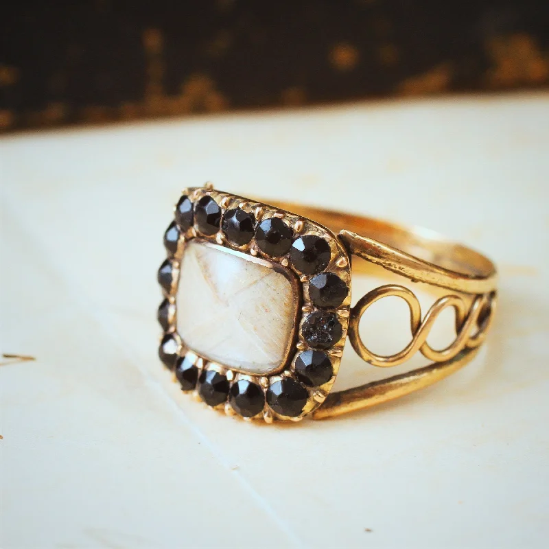 Classic Gold Ring for Men-Once Precious Antique Georgian Mourning Ring