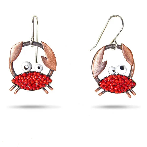 Vintage Style Earrings-Crabby Earrings