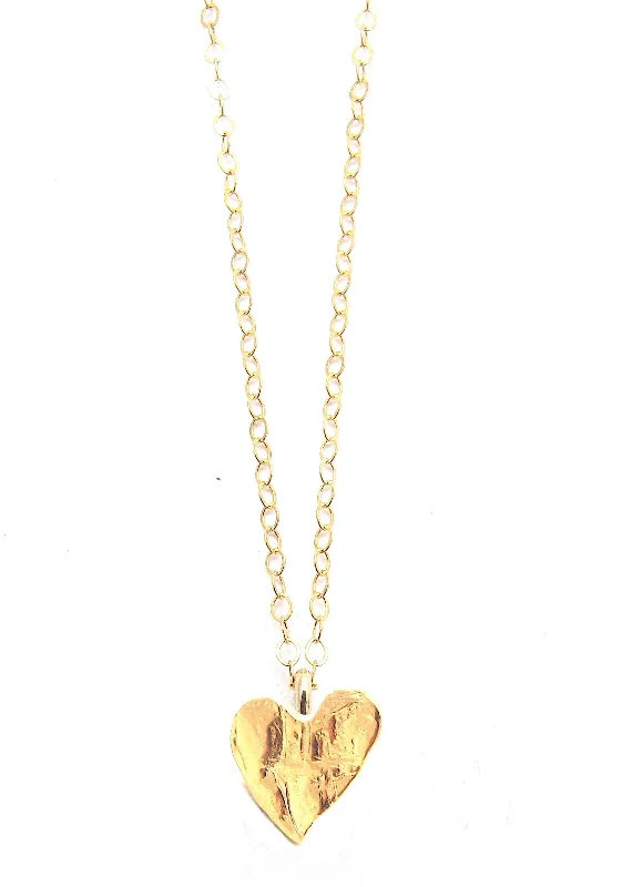 Trendy Necklace for Young Adults-Fragment Heart Pendant