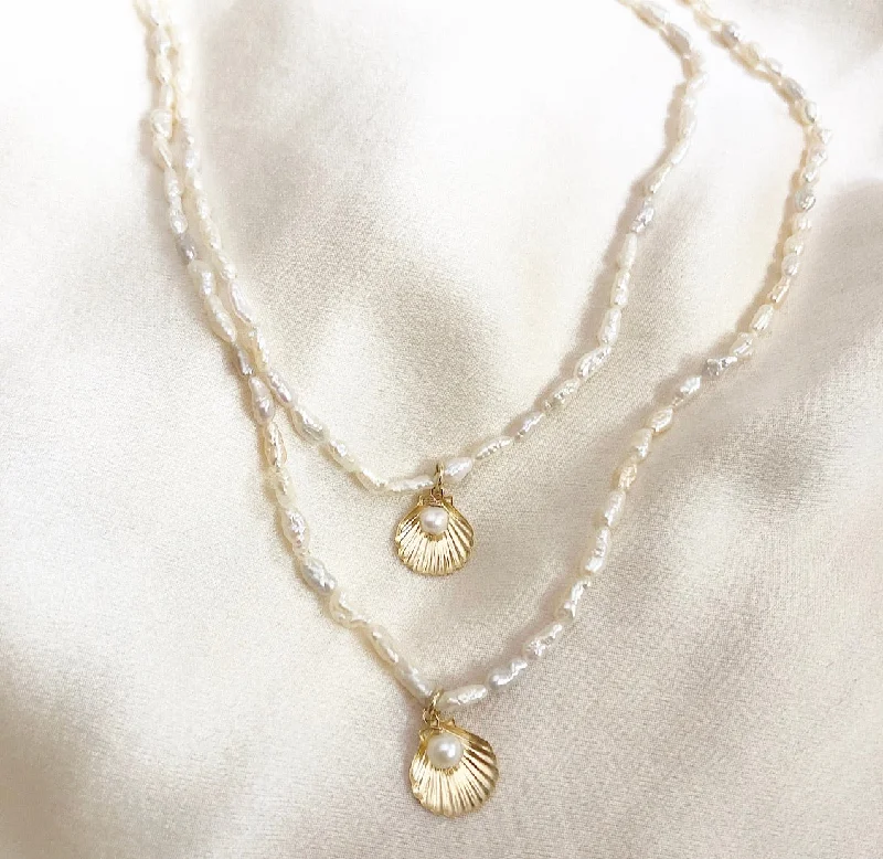 Diamond Pendant Necklace-Marina necklace