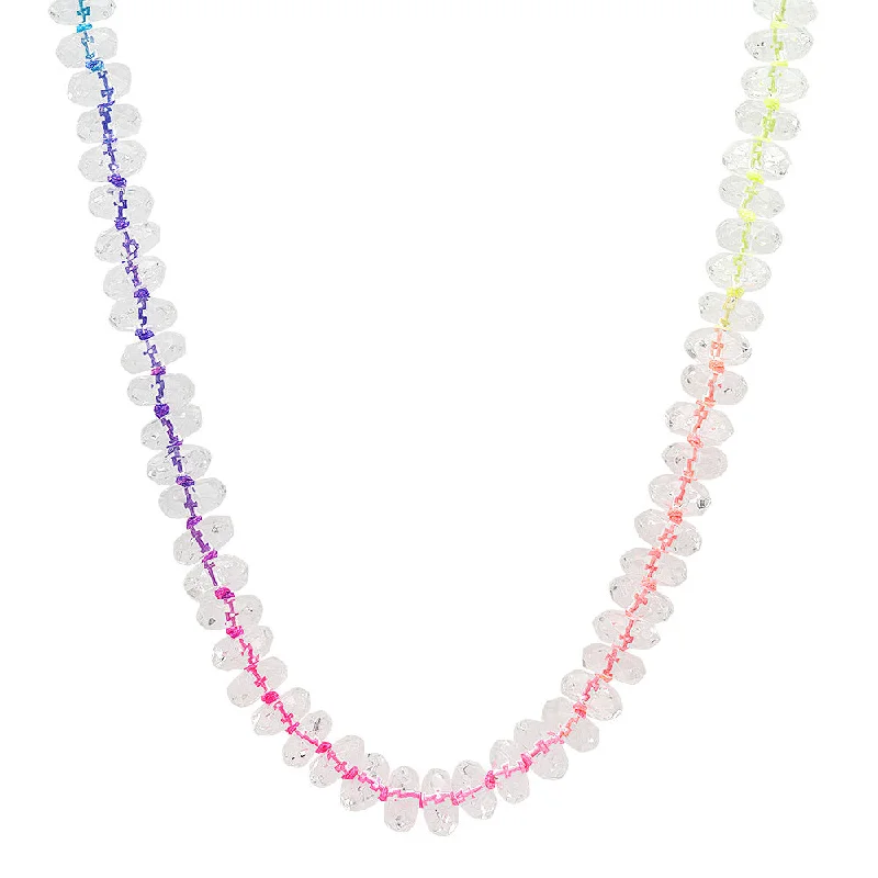 Colorful Gemstone Necklace-Rainbow Candy